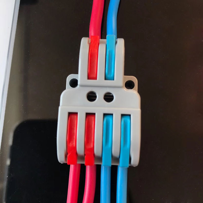2in4 LT422, 2in6 LT623, 3in6 LT633, 3in9 LT933 Quick Clamp Terminal Push-In Electrical Wire Connectors 2in4 LT422, 2in6 LT623, 3in6 LT633, 3in9 LT933 Quick Clamp Terminal Push-In Electrical Wire Connectors